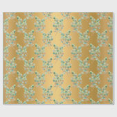 LUXE EUCALYPTUS GOLD WRAPPING PAPIER GESCHENKPAPIER (Flach)