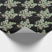 LUXE EUCALYPTUS SCHWARZPAPIER GESCHENKPAPIER (Ecke)