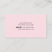 Luxe farbenfrohe Paint Swirl Visitenkarte (Rückseite)