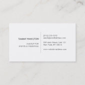 LUXE FASHION BLOGGER, MAKEUP ARTIST, PINK FLORAL 2 VISITENKARTE (Rückseite)