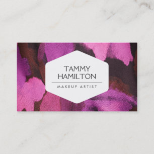 LUXE FASHION BLOGGER, MAKEUP ARTIST, PINK FLORAL 2 VISITENKARTE