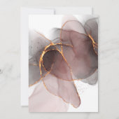 LUXE FLOATING ROSE WEDING INVITATION EINLADUNG (Rückseite)