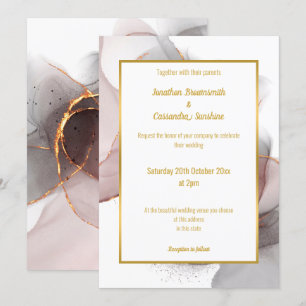 LUXE FLOATING ROSE WEDING INVITATION EINLADUNG