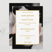 LUXE FLOING ABSTRAKTE ROSE WEDING INVITATION EINLADUNG (Vorne/Hinten)