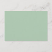 Luxe Floral Baby Shower Book Request Card Begleitkarte (Rückseite)