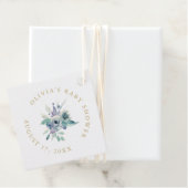 Luxe Floral Baby Shower Vielen Dank Geschenkanhänger (Beispiel)