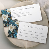 Luxe Floral QR Code Geschenkgutschein