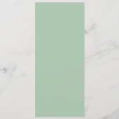 Luxe Floral Wedding Menu Card Menükarte (Rückseite)