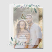 Luxe Floral Wedding Pergament Einladungen (Versatz (Ehepaar))