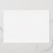 Luxe Floral Wedding Probe Dinner Foil Folieneinladung (Rückseite)