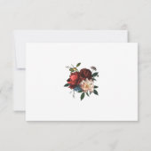Luxe Floral Wedding RSVP mit Entree Choice (Rückseite)