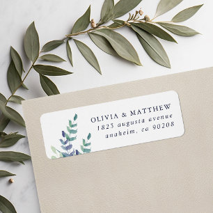 Luxe Floral Wedding Rücksendeadresse