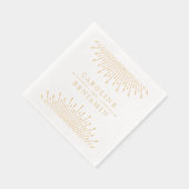 Luxe glam glitter deco vintage wedding servietten mit folie (Rechts)