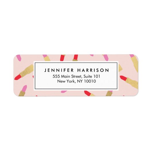 Luxe Glam Lipstick-Muster für Pink Makeup Artist (Vorne)