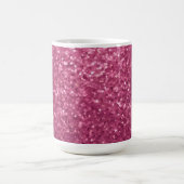 Luxe Glam Pink Glitzer Kaffeetasse (Mittel)