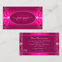 Luxe Glam Pink Verziert Sparkling Diamonds Initial