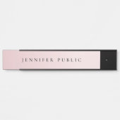 Luxe Glamorous Rose Gold Modern Elegant Template Türschild (Vorderseite )