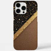 Luxe Glitzer Guard (Glitzer-Leder) Case-Mate iPhone Hülle (Rückseite)