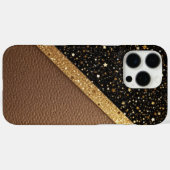 Luxe Glitzer Guard (Glitzer-Leder) Case-Mate iPhone Hülle (Rückseite (Horizontal))