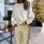 Luxe Gold Art Deco Muster Imitate Glitzer Glam Leggings<br><div class="desc">Dieses Paar gedruckter Leggings ist so cool,  mit Ihrem Weihnachtskraut,  Hoodie,  Blusen,  Shirts zu gehen. Bereit zum Party!</div>
