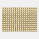 Luxe Gold Black Geometric Patterns Glitzer Geschenkpapier Set (Vorderseite 3)