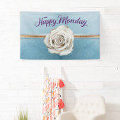 Luxe Gold Blue Glitzer Happy Montag Banner (Insitu)