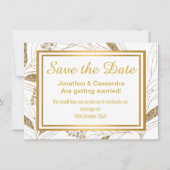 LUXE GOLD BOTANISCH SAVE THE DATE (Vorderseite)