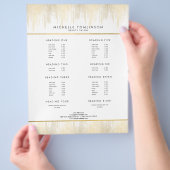Luxe Gold Confetti Rain Muster Flyer (Hand)