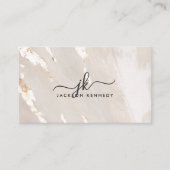 Luxe Gold Foil Elegant Script QR Code Social Media Visitenkarte (Vorderseite)