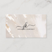 Luxe Gold Foil Elegant Script QR Code Social Media Visitenkarte (Vorderseite)
