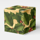 Luxe Gold Foil, Green Holly, Red Berries Fevor Box Geschenkschachtel (Vorderseite)