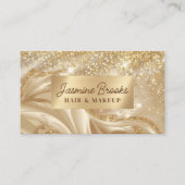 Luxe Gold Glitzer und Wirbel Visitenkarte (Vorderseite)