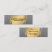 Luxe Gold mit Imitaten Metallic Mini Visitenkarte (Vorne/Hinten)