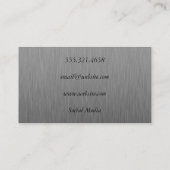 Luxe Gold mit Imitaten Metallic Visitenkarte (Rückseite)