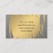 Luxe Gold mit Imitaten Metallic Visitenkarte (Rückseite)