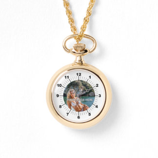 LUXE! ✨ Gold Necklace Watch for Her Armbanduhr