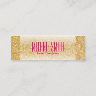 Luxe Gold Schimmer Mini Visitenkarte