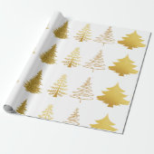 Luxe Gold Tree Geschenkpapier (Ungerollt)
