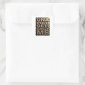 Luxe Gold UNVERBLÜMT ICH Sticker Grafik (Tasche)