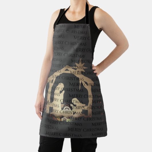 Luxe Gold Weihnachtskrippe Schürze (InSitu)