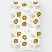 Luxe Golden Balloons & Confetti Banner (Vertikal)