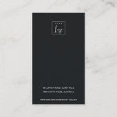 LUXE GOLDFOLIE BRUSH STROKE 2 STUDIERENDE ANGEBOTU VISITENKARTE (Rückseite)