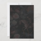 Luxe Gothic Romance Wedding Invitation Einladung (Rückseite)