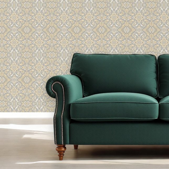 Luxe Gray & Gold Tapestry Tapete (Von Creator hochgeladen)