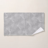 LUXE GRAY GRID PATTERN HAMPTON TOWEL SET (Handtuch)