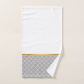 LUXE GRAY MERMAID SCALE BADEZIMMER TOWEL SET (Handtuch)
