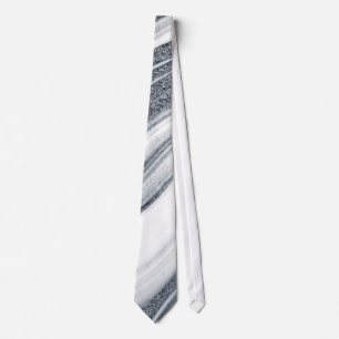 Luxe Gray Silver Glitzer Abstrakt Party Neck Tie Krawatte
