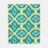 Luxe green garden art fleecedecke (Vorderseite)