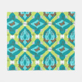 Luxe green garden art fleecedecke (Vorderseite (Horizontal))