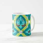 Luxe green garden art kaffeetasse (VorderseiteRechts)